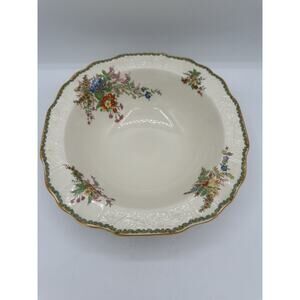 Myott China Staffordshire Round Bowl 9” England Ruffled Edge
